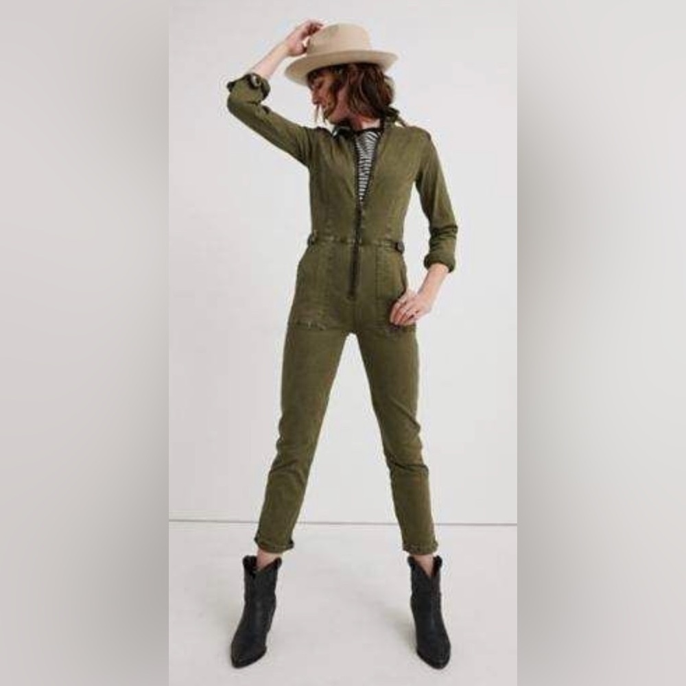 🍀Green Lucky Brand Pilot / Utility Jumpsuit🍀